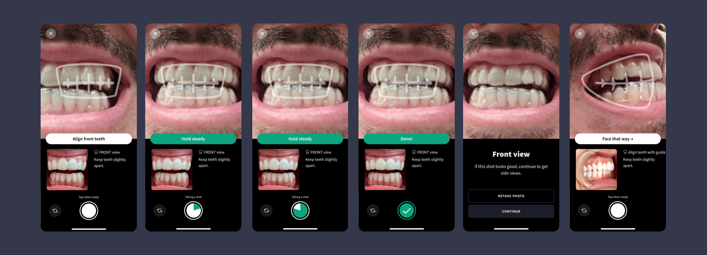 Camera experience with on-screen alignment guides
